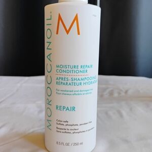 Moroccanoil Repair Conditioner with Blue and Orange Accents